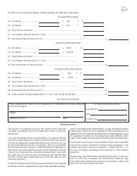 Form CIG51 &quot;Claim for Reimbursement of Cigarette Tax Illegally or Erroneously Paid and/or Unused Cigarette Tax Stamps&quot; - Ohio, Page 2
