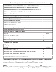 Form CIG58 Ohio Cigarette Tax Return - Ohio, Page 2