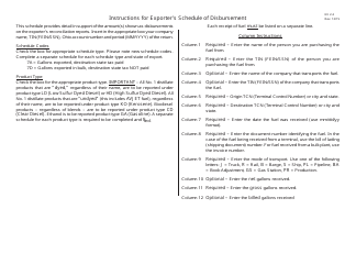 Document preview: Instructions for Exporter's Schedule of Disbursements - Ohio