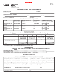 Document preview: Form PAT CS Petroleum Activity Tax Credit Schedule - Ohio