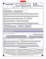 Form ST AR Application for Sales/Use Tax Refund - Ohio