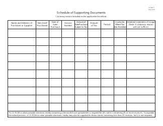 Form ST AR C Refund Checklist - Ohio, Page 3