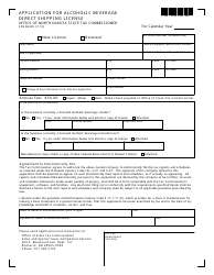 Document preview: Form SFN60429 Application for Alcoholic Beverage Direct Shipping License - North Dakota