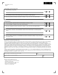 Form SFN59455 Application for Wholesale Beer or Liquor License - North Dakota, Page 2