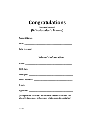 Document preview: Congratulations Certificate Template - White