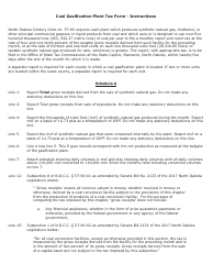 Form SFN25873 Coal Conversion Facility Privilege Tax - Coal Gasification Plants - North Dakota, Page 3