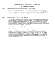 Form SFN25873 Coal Conversion Facility Privilege Tax - Coal Gasification Plants - North Dakota, Page 4