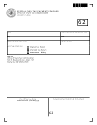 Document preview: Form SFN23017 Special Fuel Tax Payment Voucher - North Dakota
