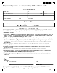 Form 29400 &quot;Registration Application for Electronic Filing - Oil &amp; Gas Severance Tax&quot; - North Dakota
