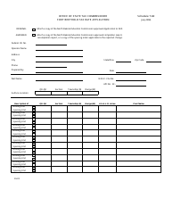 Schedule T-84 Tax Rate Application - Fort Berthold, North Dakota