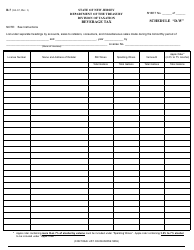 Form R-7 Schedule D-W Beverage Tax - New Jersey