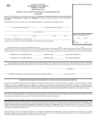 Document preview: Form R-15 Report of Alcoholic Beverage Transportation Licensee - Beverage Tax - New Jersey