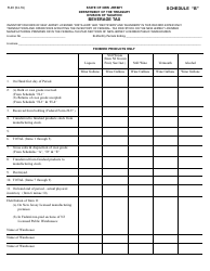 Document preview: Form R-40 Schedule B Inventory Record of Nj Licensed Distillers/Rectifiers/Blenders - New Jersey