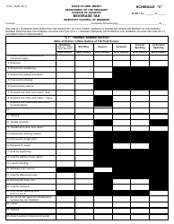 Form R-41 Schedule C Inventory Control of Wineries - Beverage Tax - New Jersey