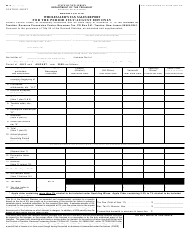 Form R-2 &quot;Wholesaler's Tax Sales Report - Periods Beginning on and After September 2009&quot; - New Jersey