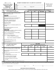 Form CR-1 &quot;Resident Distributor's Cigarette Tax Return&quot; - New Jersey