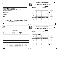 Form CBT-150 Statement of Estimated Tax - New Jersey