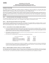 Form 302 Redevelopment Authority Project Tax Credit - New Jersey, Page 3