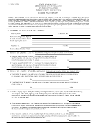 Document preview: Form F-176 Excise Tax Report - New Jersey