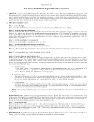 Form MRA-100 New Jersey Meadowlands Regional Hotel Use Assessment - New Jersey, Page 2