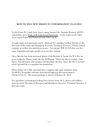 Form NJ-EFW2-S Report for W-2s Filed via Electronic File Transmission - New Jersey, Page 3