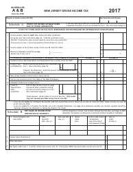 Document preview: Form NJ-1040 Schedule A, B New Jersey Gross Income Tax - New Jersey