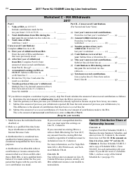 Instructions for Form NJ-1040NR Nonresident Return - New Jersey, Page 24
