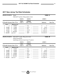Instructions for Form NJ-1040NR Nonresident Return - New Jersey, Page 45
