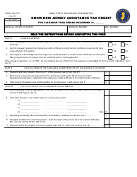 Form 320-IPT Grow New Jersey Assistance Tax Credit - New Jersey