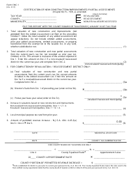 Form CNC-1 &quot;Certification of New Construction/Improvements/Partial Assessments&quot; - New Jersey