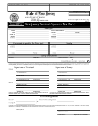 Form OMF-6 &quot;New Jersey Terminal Operator Tax Bond&quot; - New Jersey