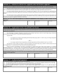 Form MFA-1 Combined Motor Fuels License Application - New Jersey, Page 9