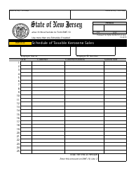 Document preview: Form RMF202 Schedule of Taxable Kerosene Sales - New Jersey