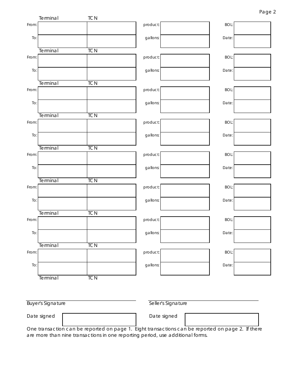 Form SMF-8 Verification of Bulk Transfer - New Jersey, Page 2