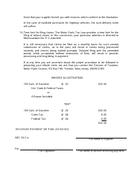 Instructions for Motor Fuel Refund - New Jersey, Page 3