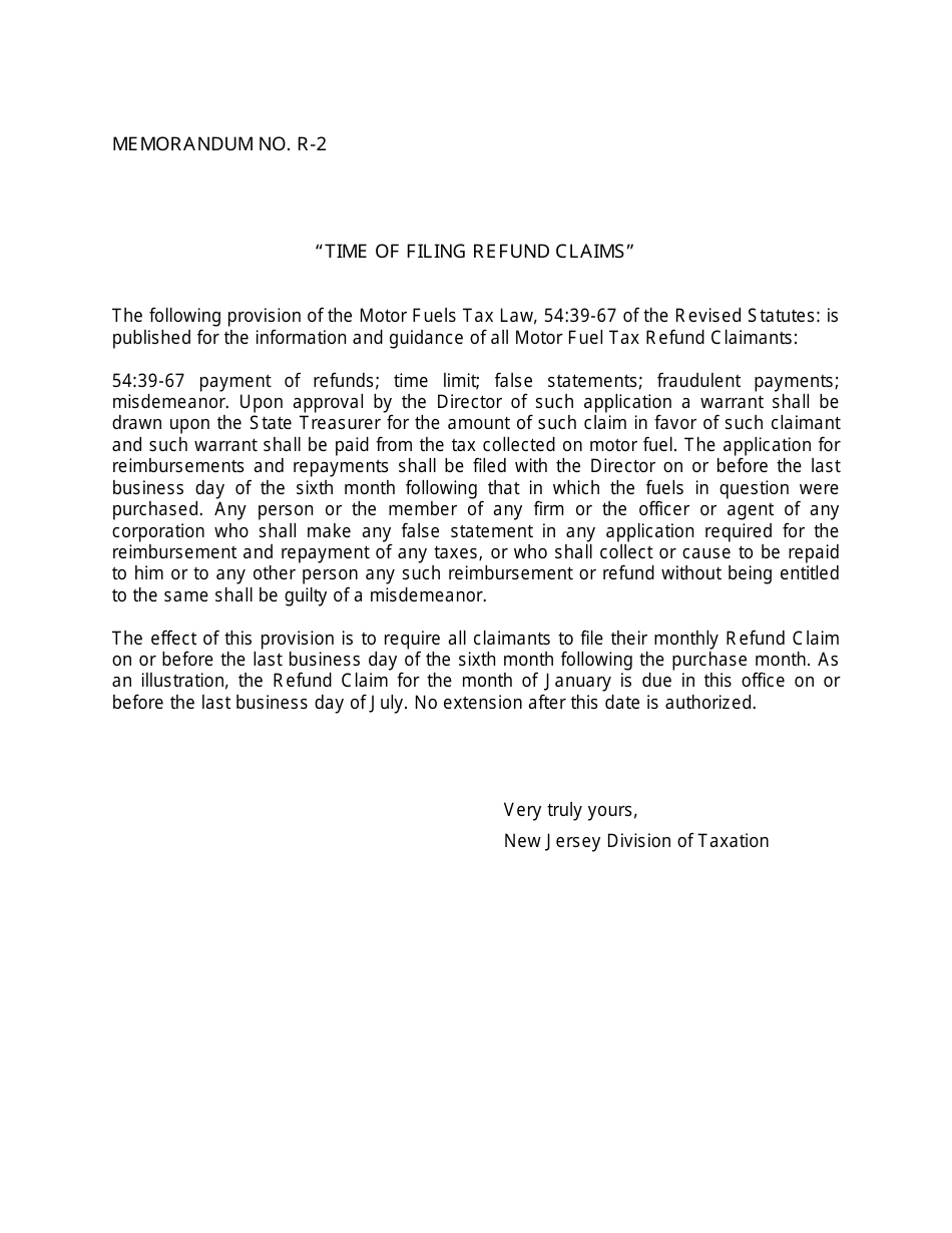 Instructions for Motor Fuel Refund - New Jersey, Page 4