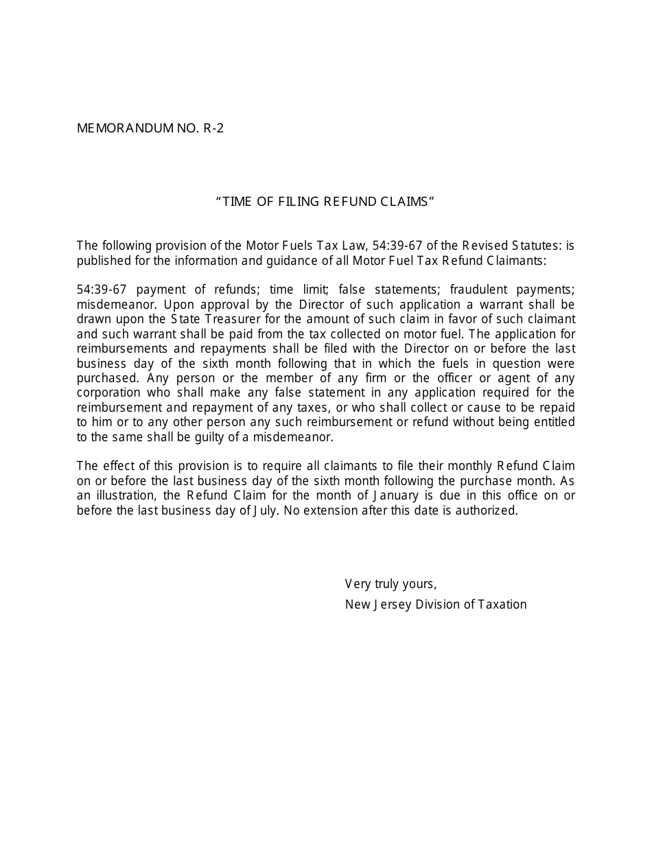 Instructions for Aircraft Refund - New Jersey, Page 5