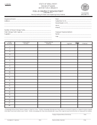 Form A-3609-MF Motor Fuel Field Inspection Report - New Jersey