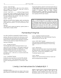 Instructions for Form NJ-1065 Partnership Return and New Jersey Partnershop Njk-1 - New Jersey, Page 12