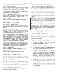 Instructions for Form NJ-1065 Partnership Return and New Jersey Partnershop Njk-1 - New Jersey, Page 8