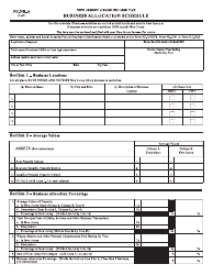 Form NJ-1040NR Schedule NJ-NR-A Business Allocation Schedule - New Jersey
