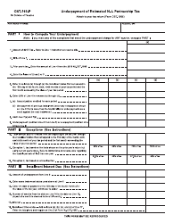 Document preview: Form CBT-160-P Underpayment of Estimated N.j. Partnership Tax - New Jersey