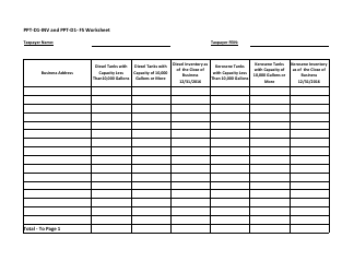 Document preview: Ppt-D1-inv Diesel Inventory and Ppt-D1-fs Worksheet - New Jersey
