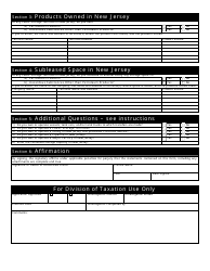 Form SCC-1 Spill Compensation and Control Tax Application for Registration - New Jersey, Page 2