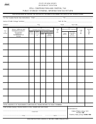 Document preview: Form SCC-6 Public Storage Terminal Information Tax Return - New Jersey