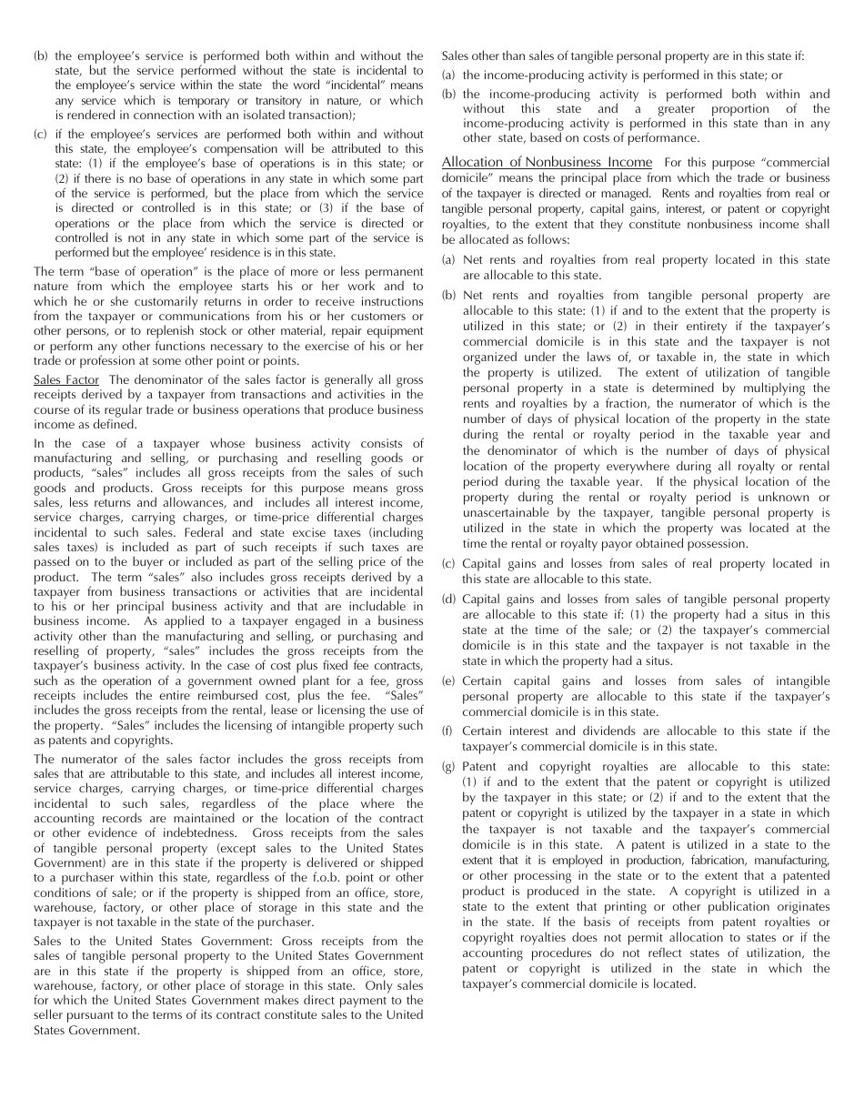 Form MO-MSS S Corporation Allocation and Apportionment Schedule - Missouri, Page 5