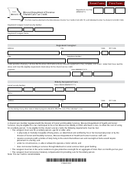 Document preview: Form MO-SCC Shared Care Tax Credit - Missouri