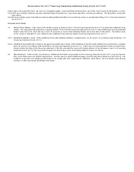 Form UCC1AP Ucc Financing Statement Additional Party - Texas, Page 2