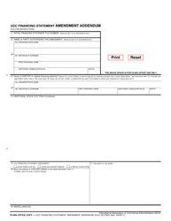 Form UCC3AD Ucc Financing Statement Amendment Addendum