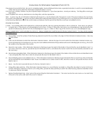 Form UCC5 Information Statement - Texas, Page 2